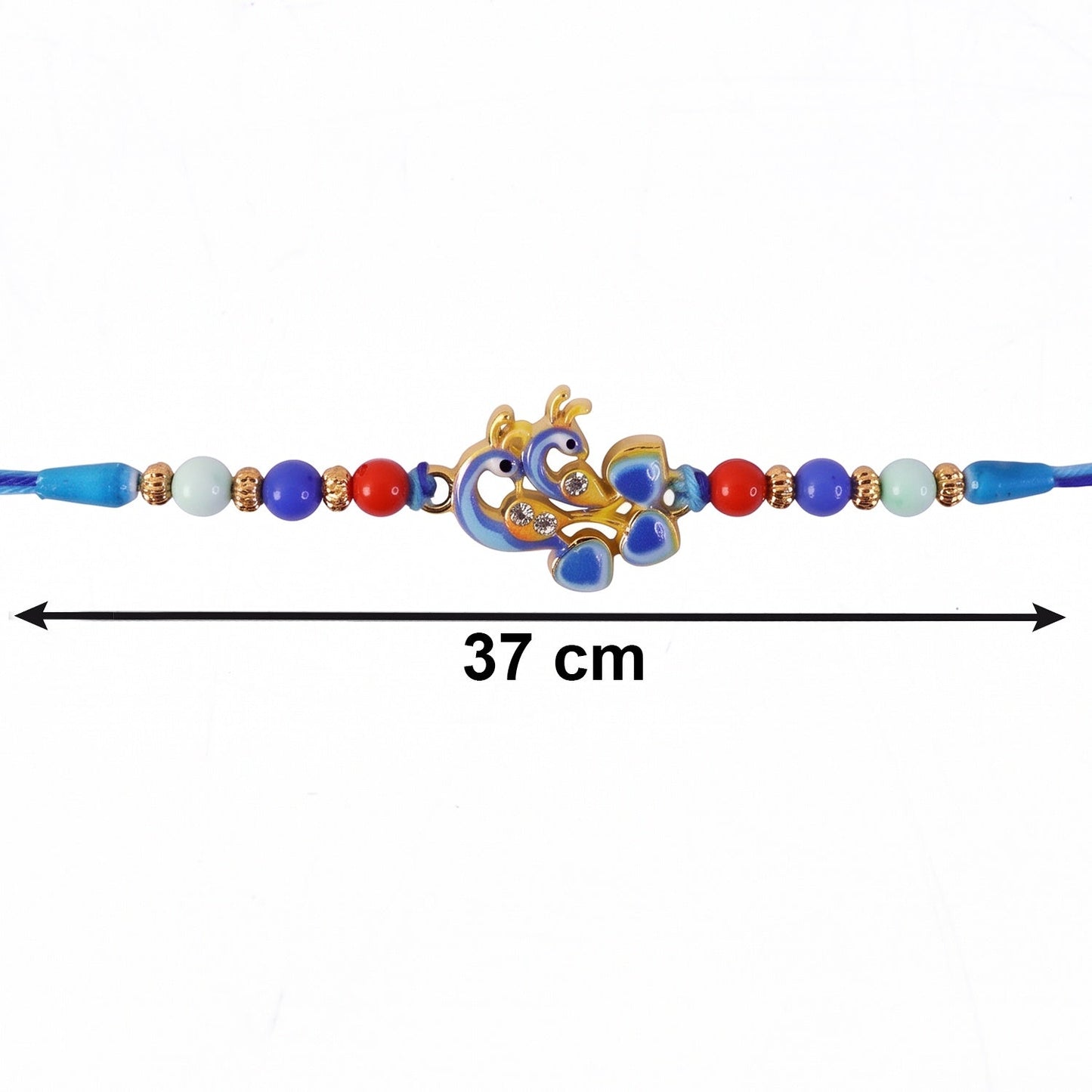 Festive Raksha Bandhan Twin Peacock Rakhi with elegant design