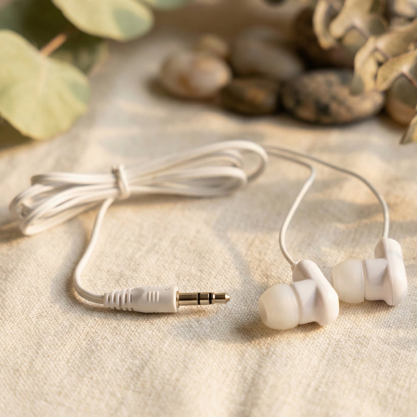 compact earphone with zipper case