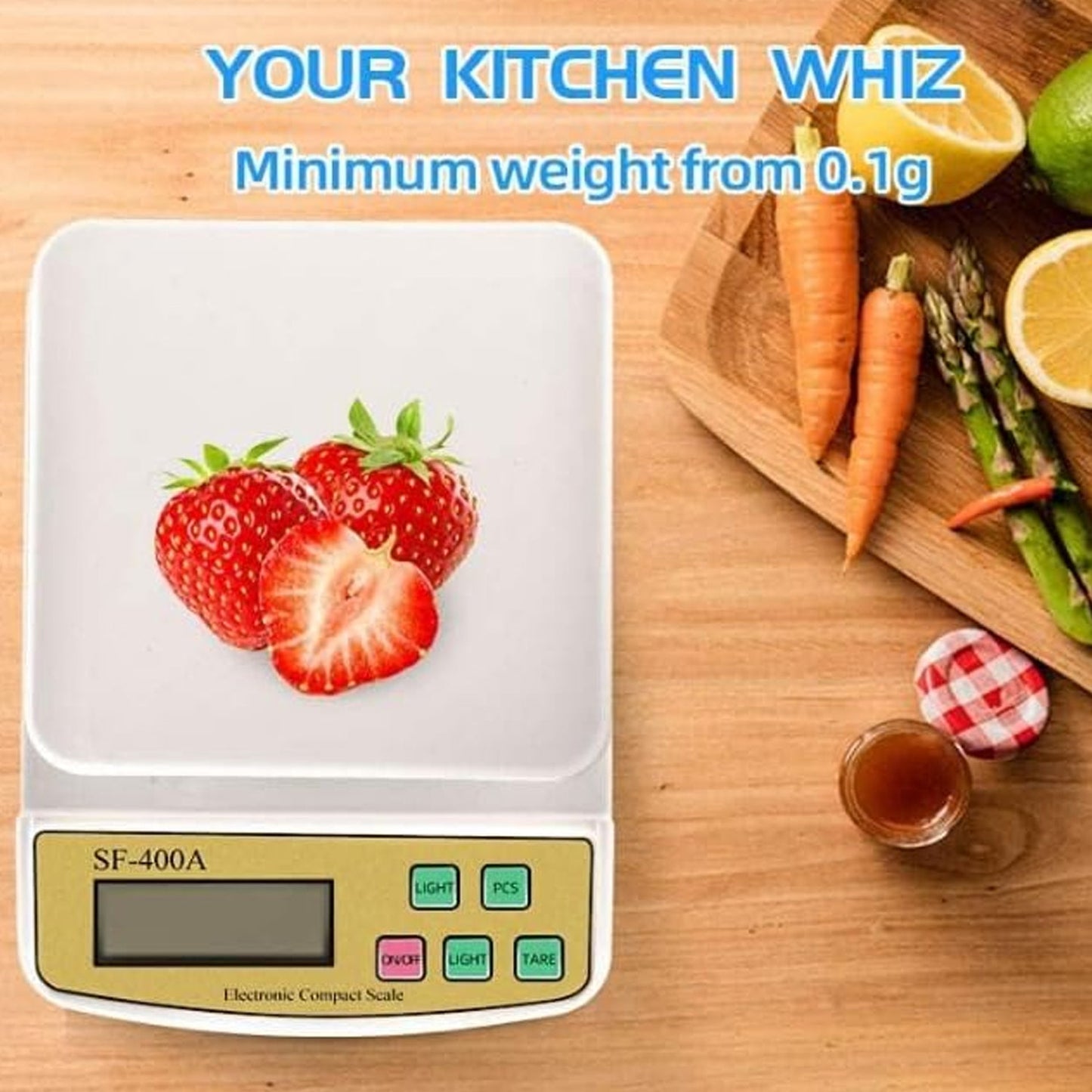 Digital baking scale square