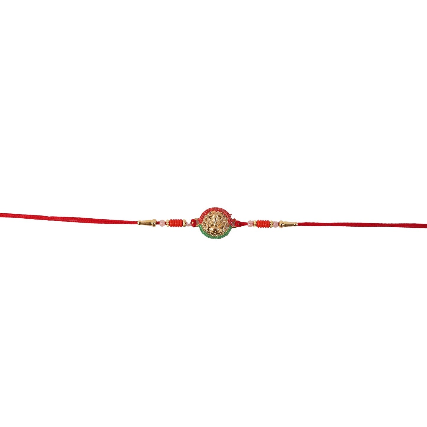 Traditional decorative elements on Ganesha Rakhi