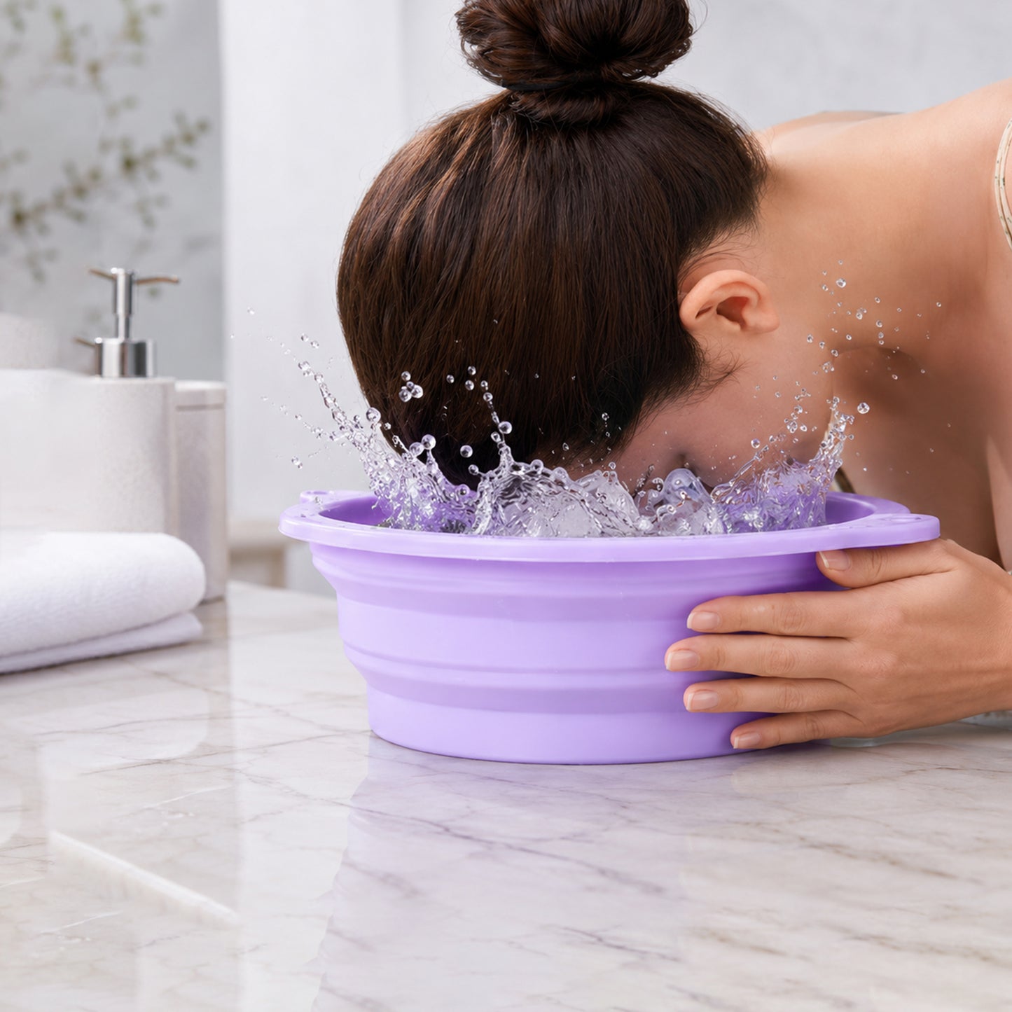 Facial Ice Bowl for Skin Care Ice Therapy Face Cooling Mold (1 Pc)