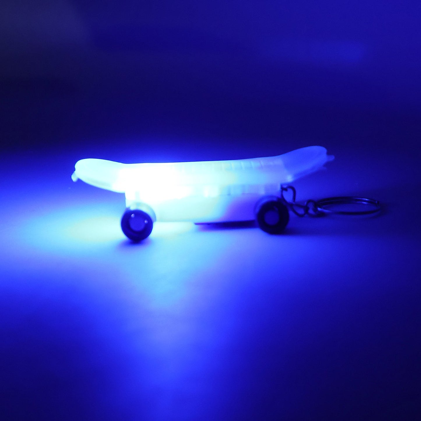Mini Skateboard Shape LED Keychain (1 Pc)