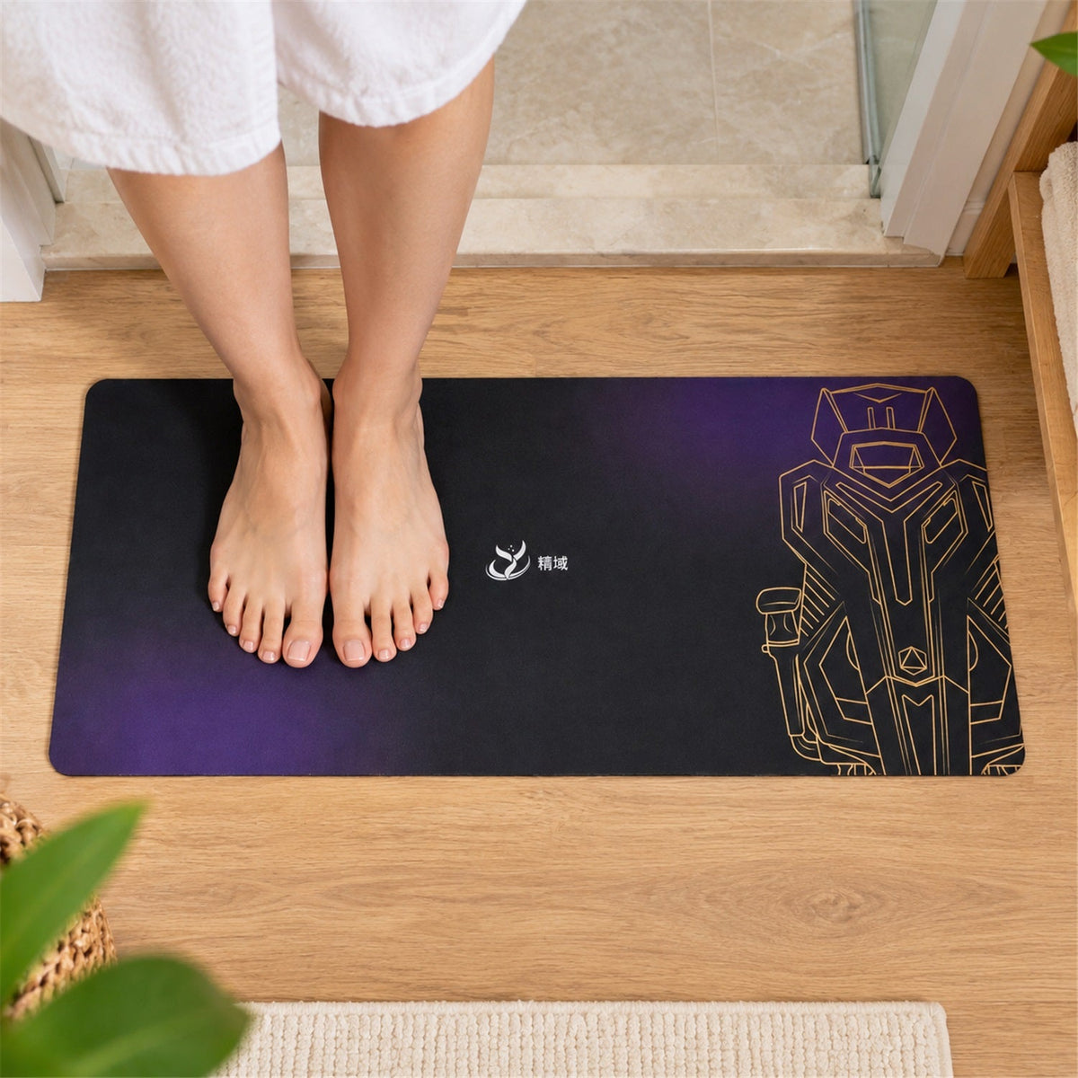 Anti slip floor mat bathroom