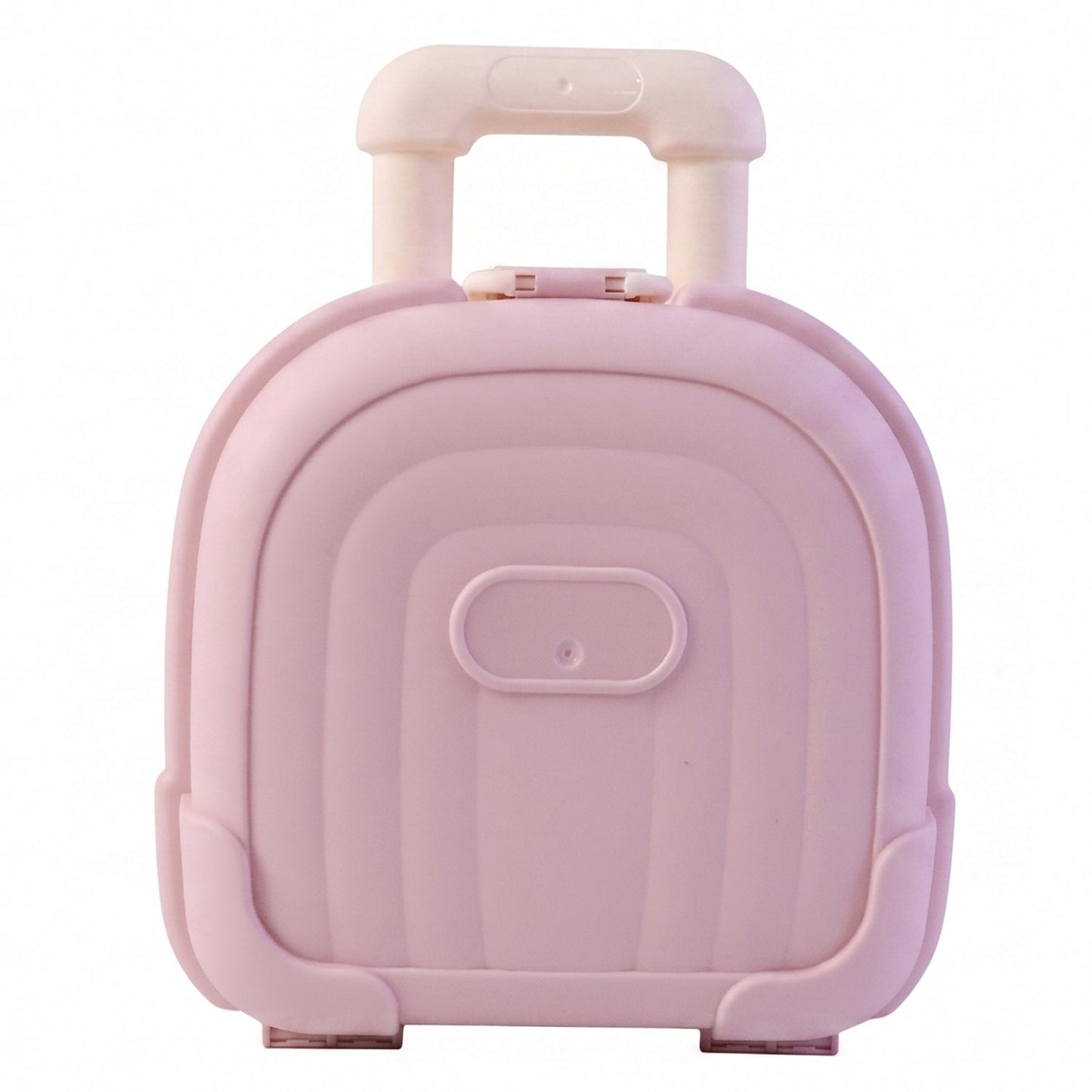 Mini Suitcase Shape Plastic Storage Box Cute Trolley Organizer Gift (1 Pc)