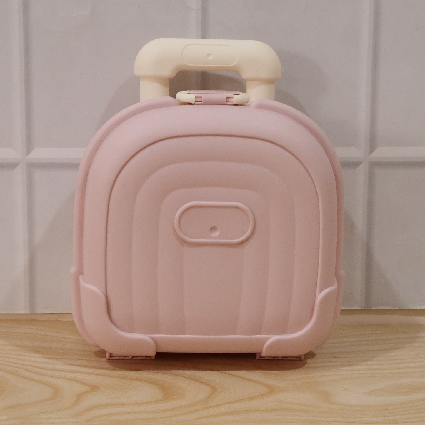 Mini Suitcase Shape Plastic Storage Box Cute Trolley Organizer Gift (1 Pc)