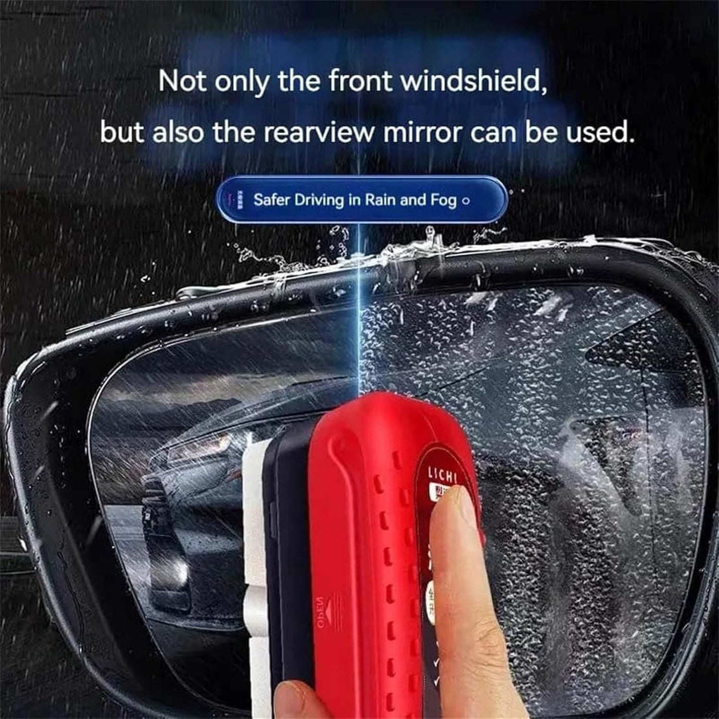 2 In 1 Car Windshield Water Wiper & Glass Cleaner Sponge (1 Pc)
