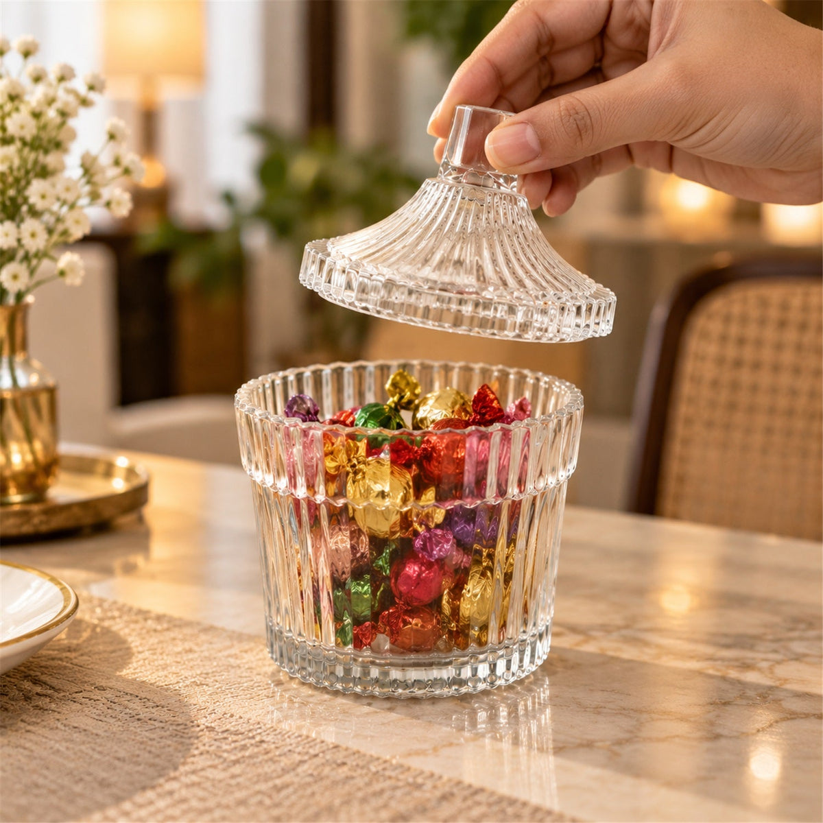 Dry fruit sweet storage jar