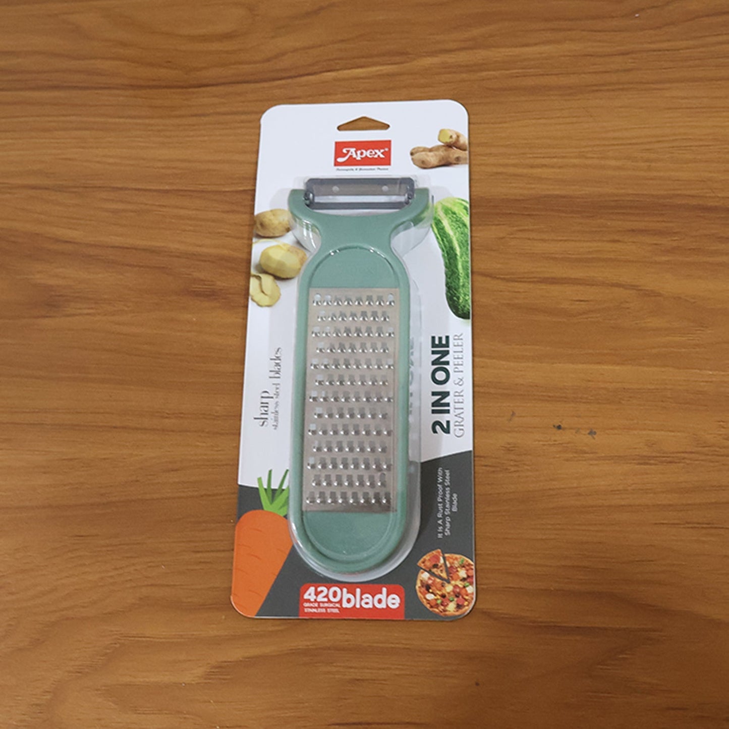 2 in 1 Multipurpose Vegetable Peeler and Grater Tool