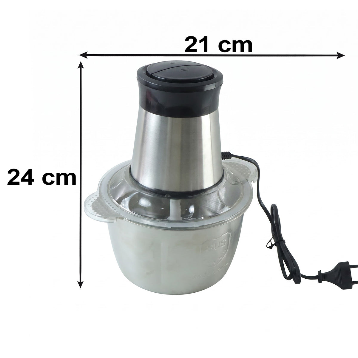 Electric SS Food Processor 2 Litre Vegetable Chopper & Mixer Grinder