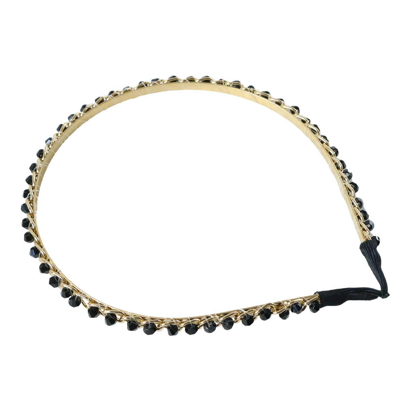 Elegant Gold Finish Decorative Hair Band (1 Pc)