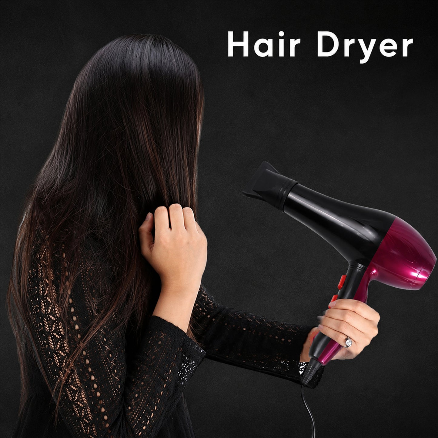 Professional High Power Multi Purpose Hair Dryer Salon (220V,50-60Hz / 1 Pc)