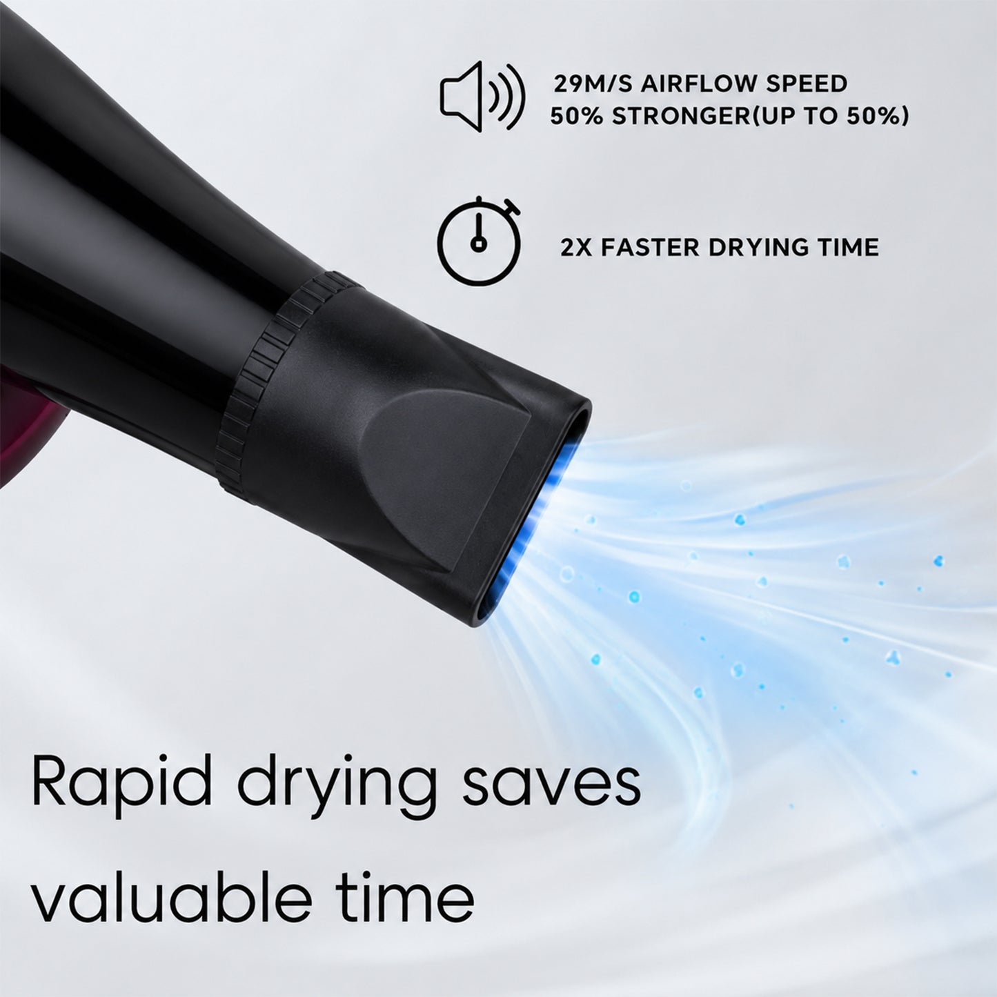 Professional High Power Multi Purpose Hair Dryer Salon (220V,50-60Hz / 1 Pc)