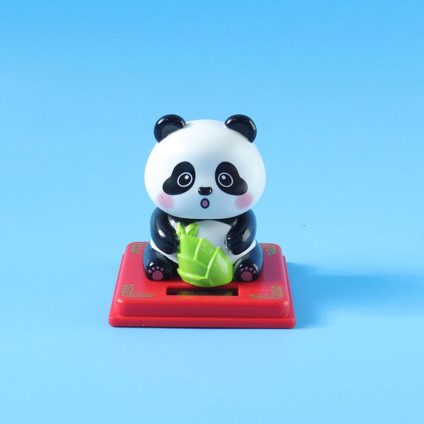 Solar Powered Moving Head Panda Showpiece (1 Pc)