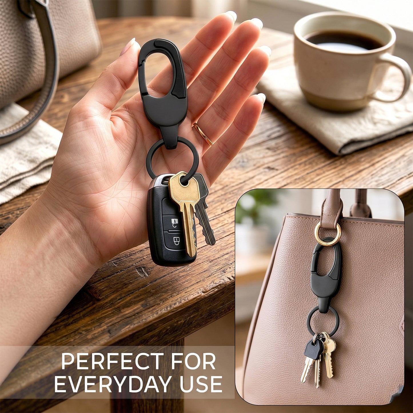 Premium Metal Keychain For Car And Bike Key Holder (1 Pc)