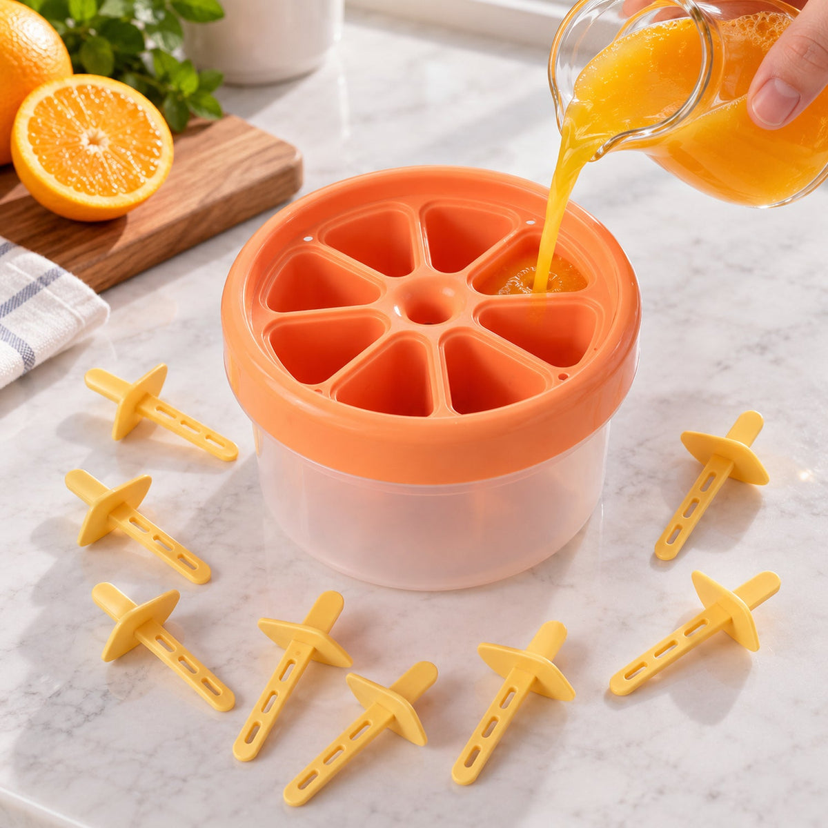Ice pop mould sticks detail