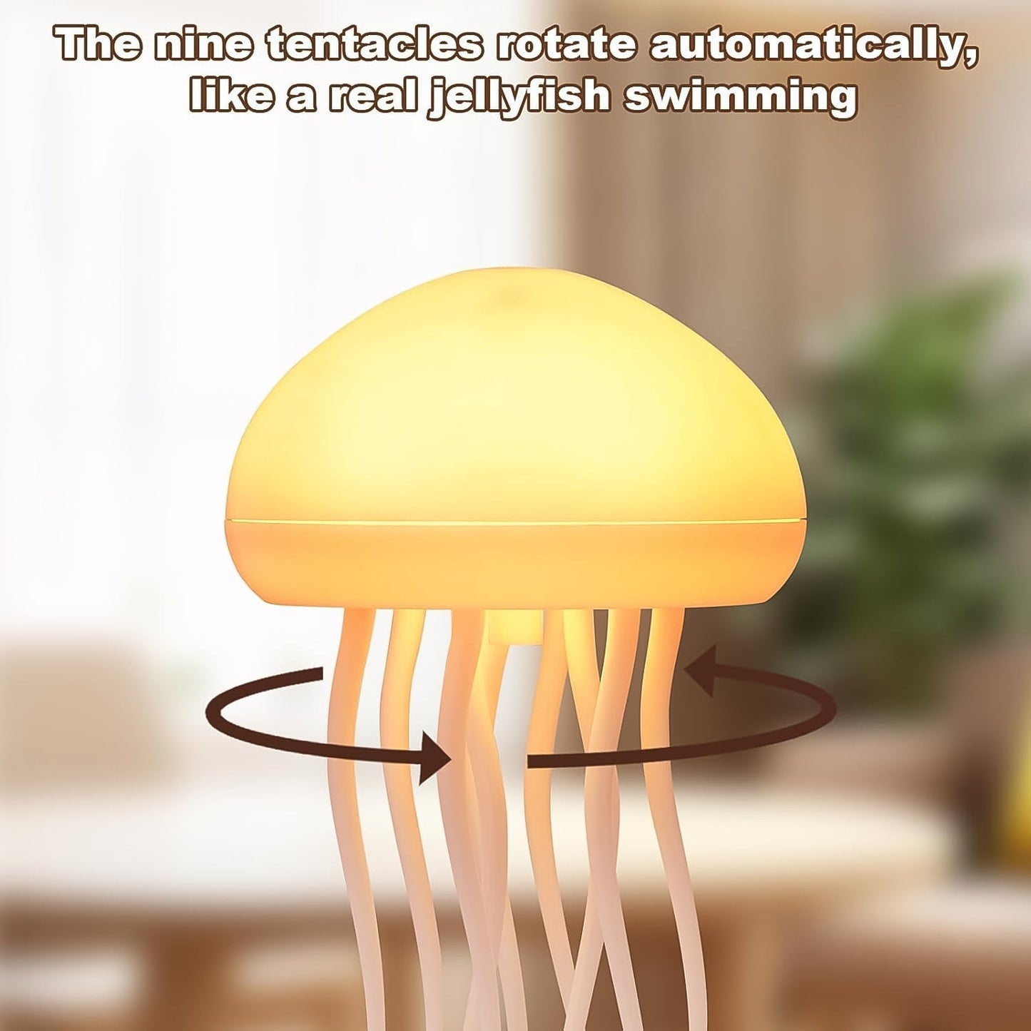 Soft glowing jellyfish lamp