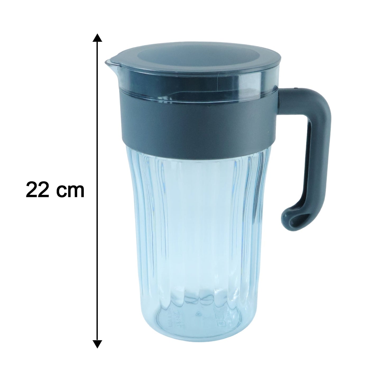 Multipurpose Plastic Water Juice Serving Jug with 4 Drinking Glasses Set (1 Set)