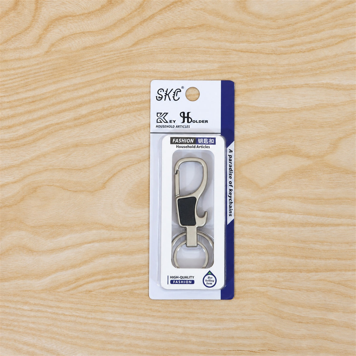 Premium Stainless Steel Carabiner Keychain with Secure Locking Clip 1 Pc