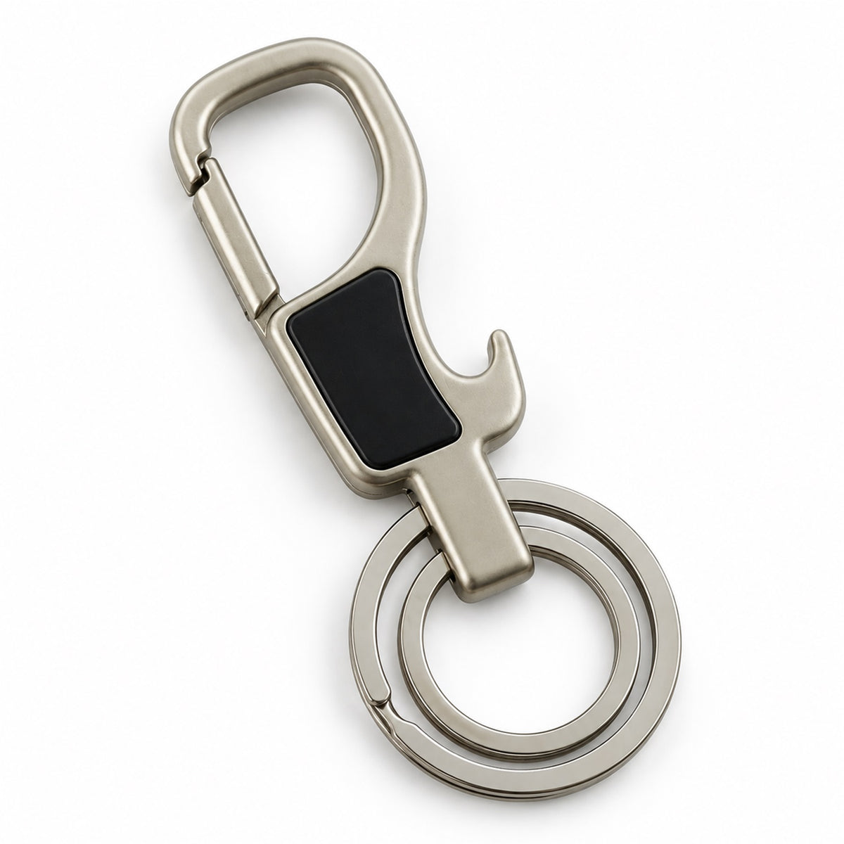 Premium Stainless Steel Carabiner Keychain with Secure Locking Clip 1 Pc