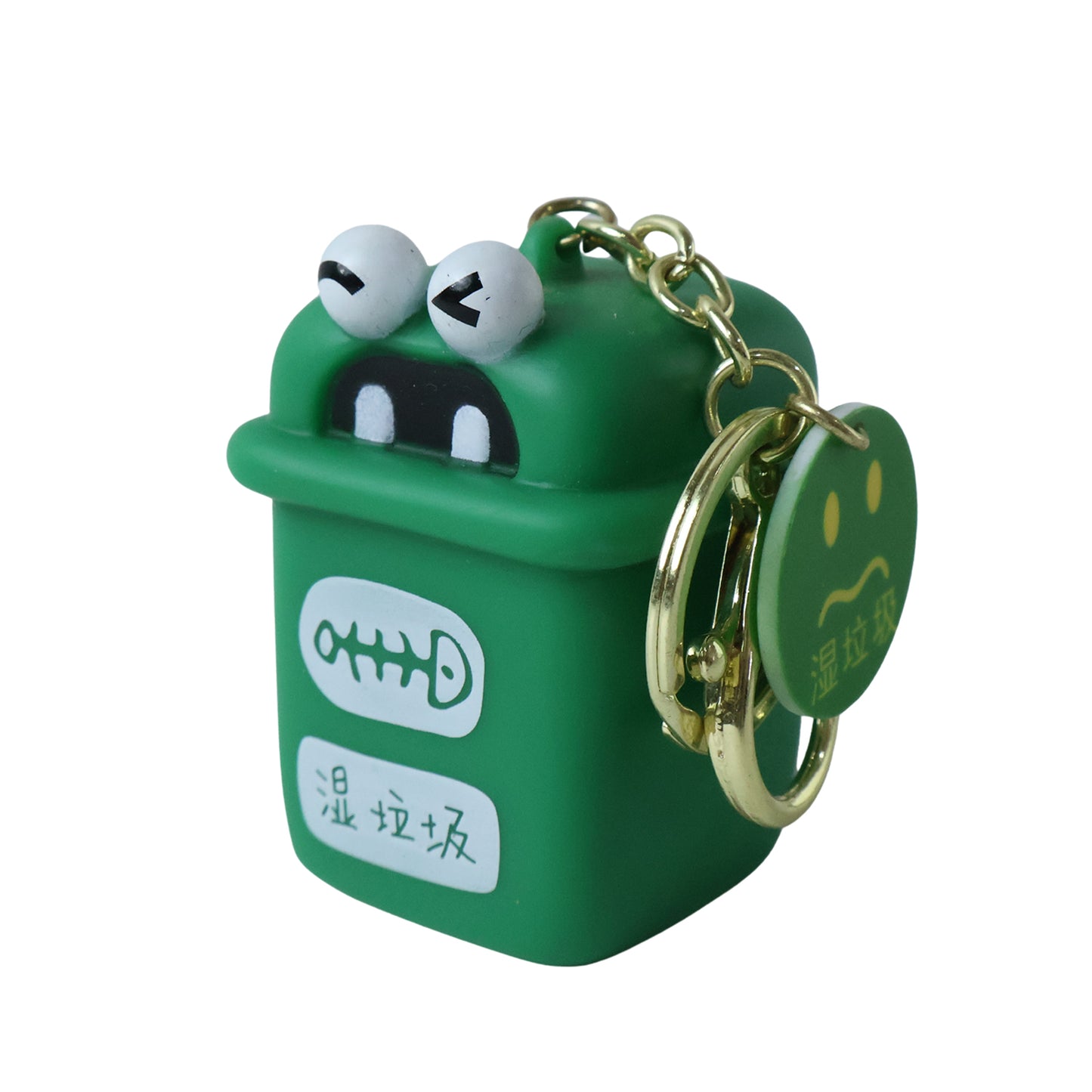 Trash Can Keychain Recycle Can Keyring Novelty Keychain Garbage Classification keyholder for and Adults