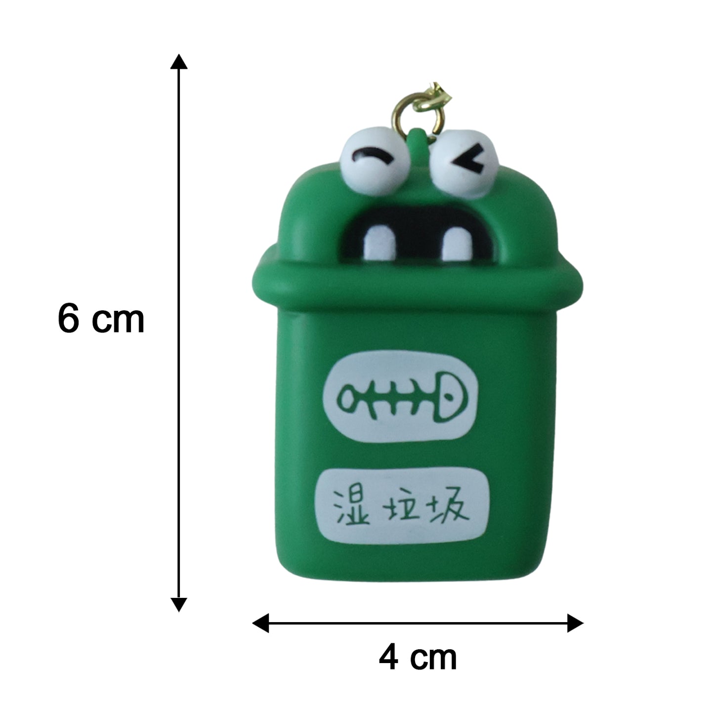 Trash Can Keychain Recycle Can Keyring Novelty Keychain Garbage Classification keyholder for and Adults