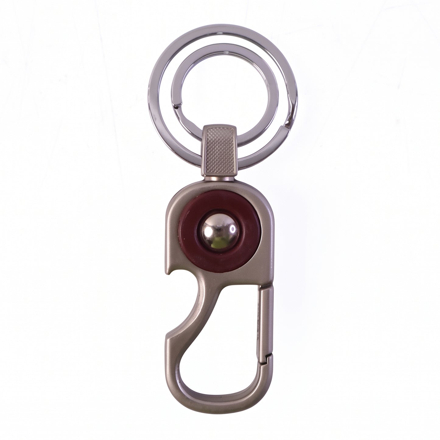 Heavy Duty Metal Key Holder with Secure Lock Keychain (1 Pc)