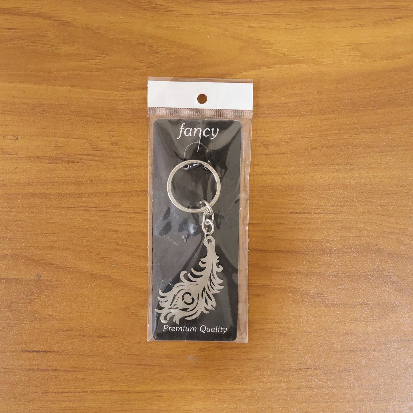 Premium Metal Morpich Feather Design Keychain 1 Pc