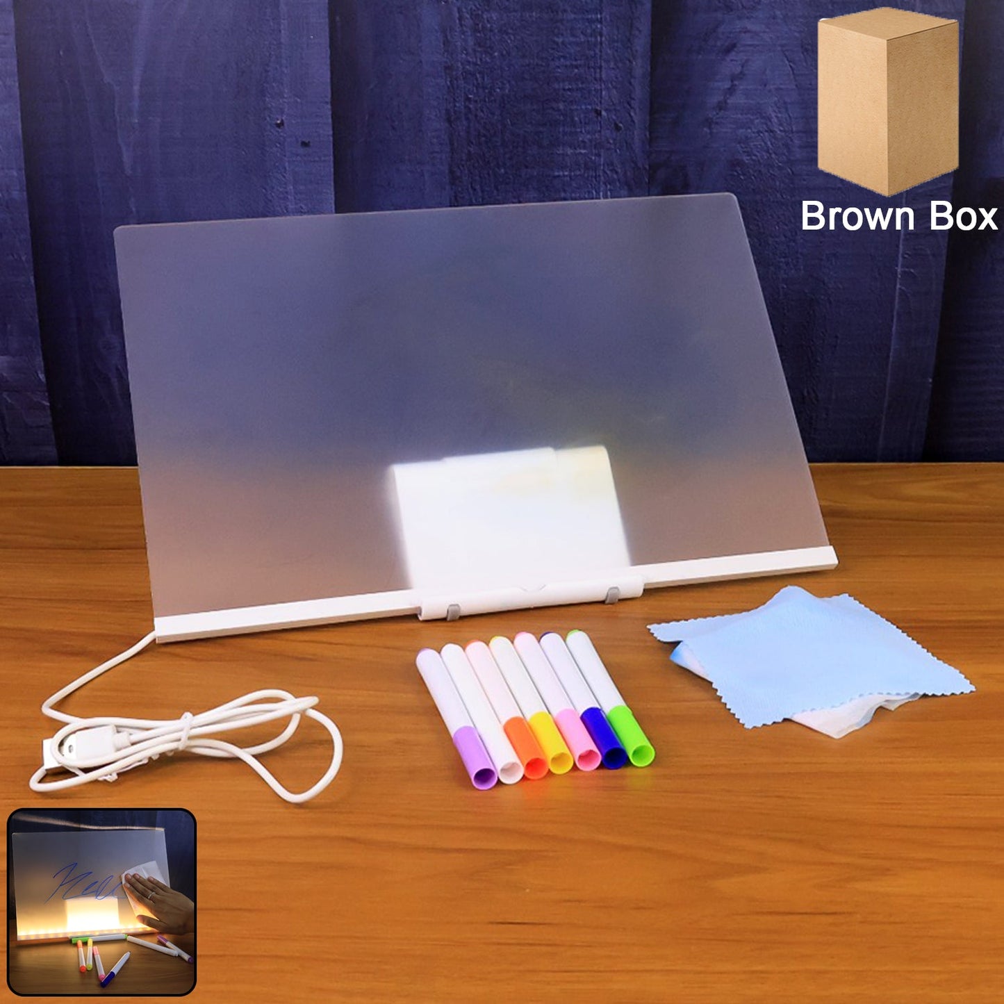 Illuminated LED Writing Board Set
