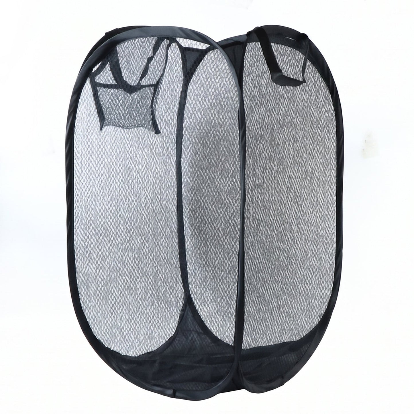 Collapsible Mesh Laundry Hamper Portable Clothes Storage Basket(1 Pc,34x34x57cm)