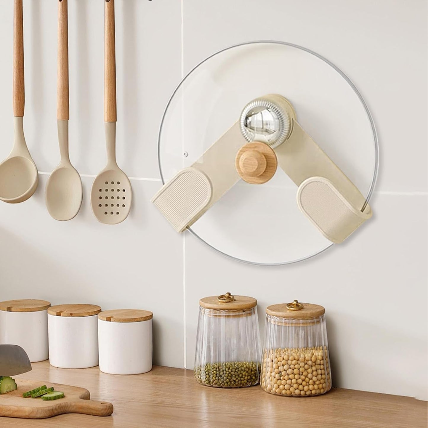 Adjustable Kitchen Pot Lid Holder Clip (1 Pc)