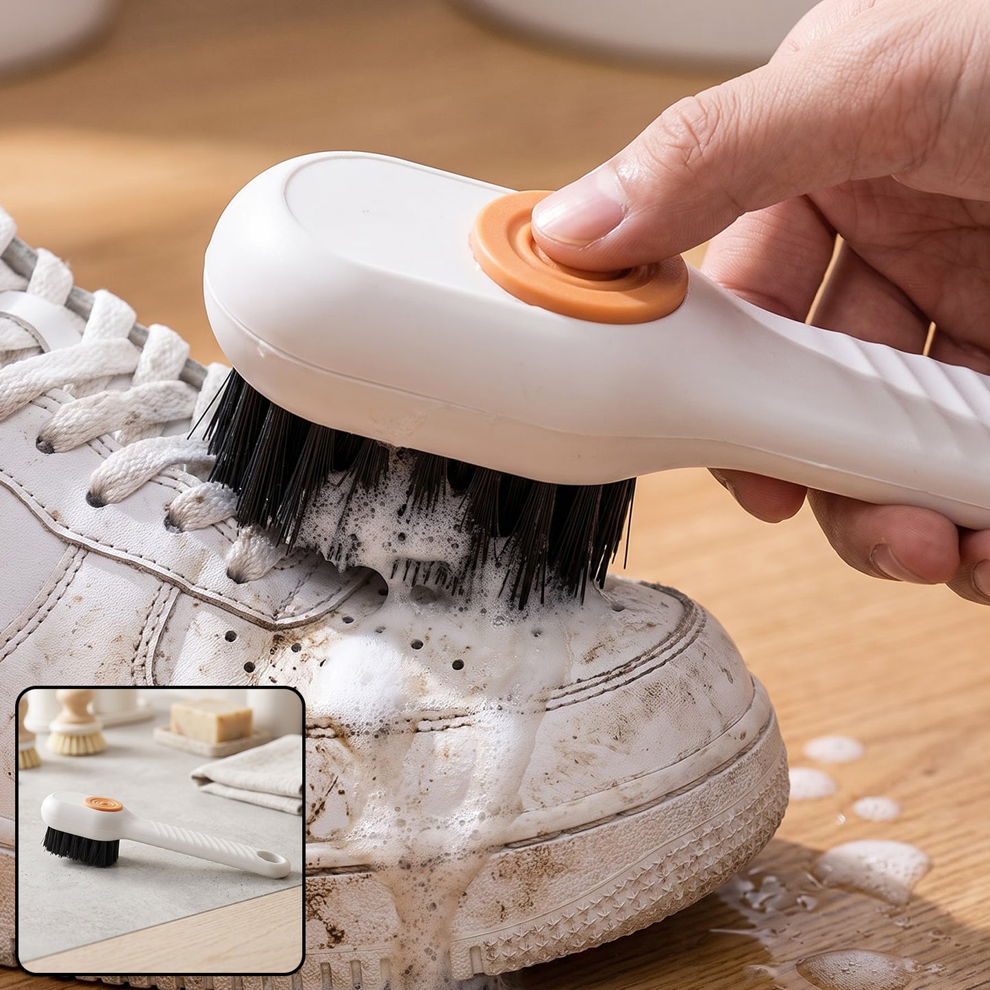 Portable Self-Squeeze Mini Mop – Strong Absorbent Mop for Bathroom & Kitchen