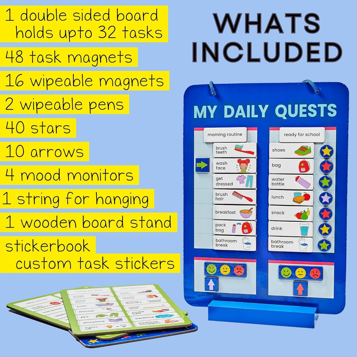 Magnetic habit tracker board
