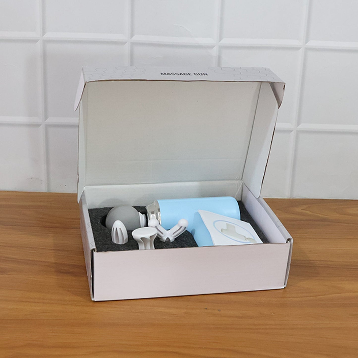 Electric Vibrating Massage Gun with Multiple Interchangeable Heads