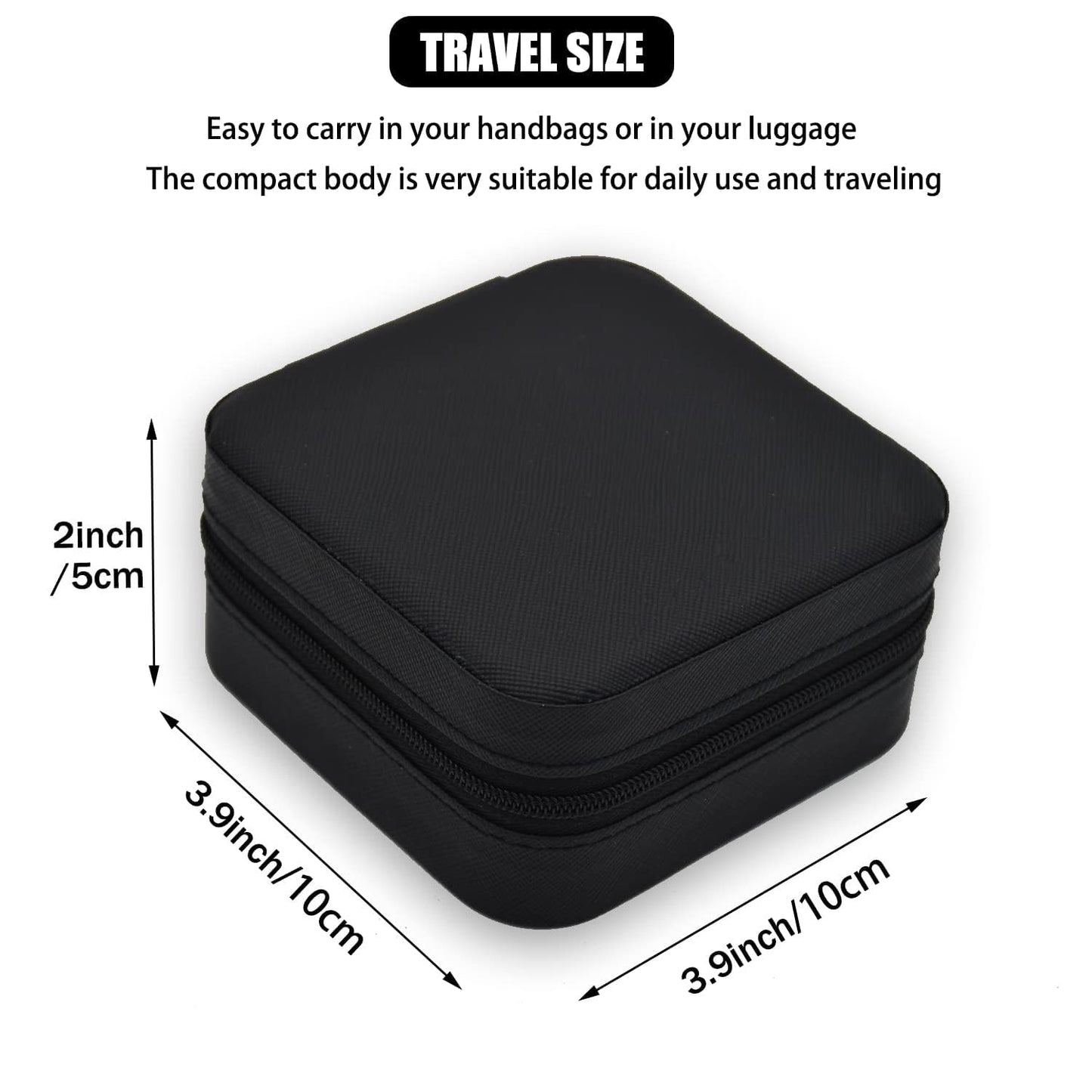 Mini PU Leather jewellery Box for Travel & Storage