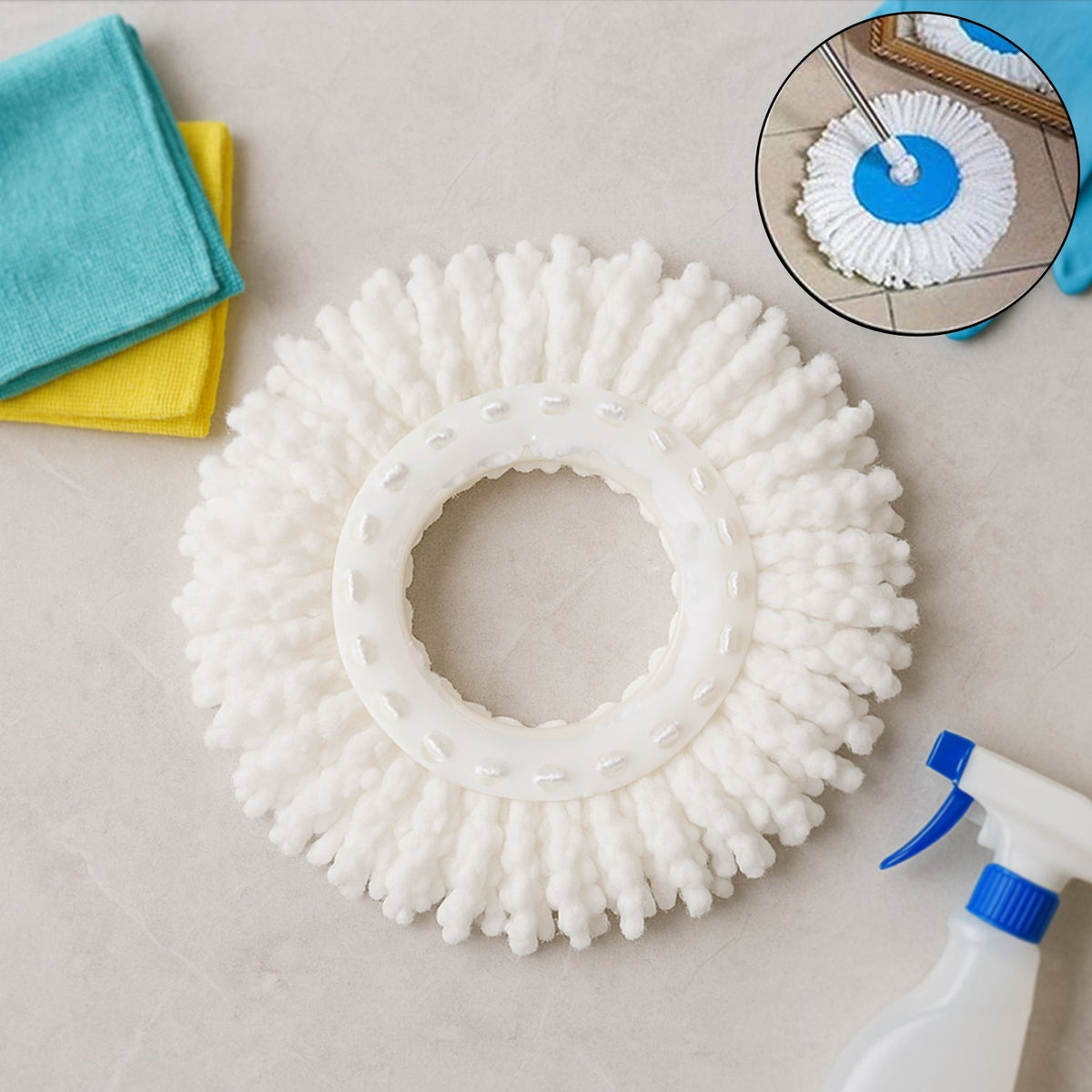 Microfiber Spin Mop Refill Head