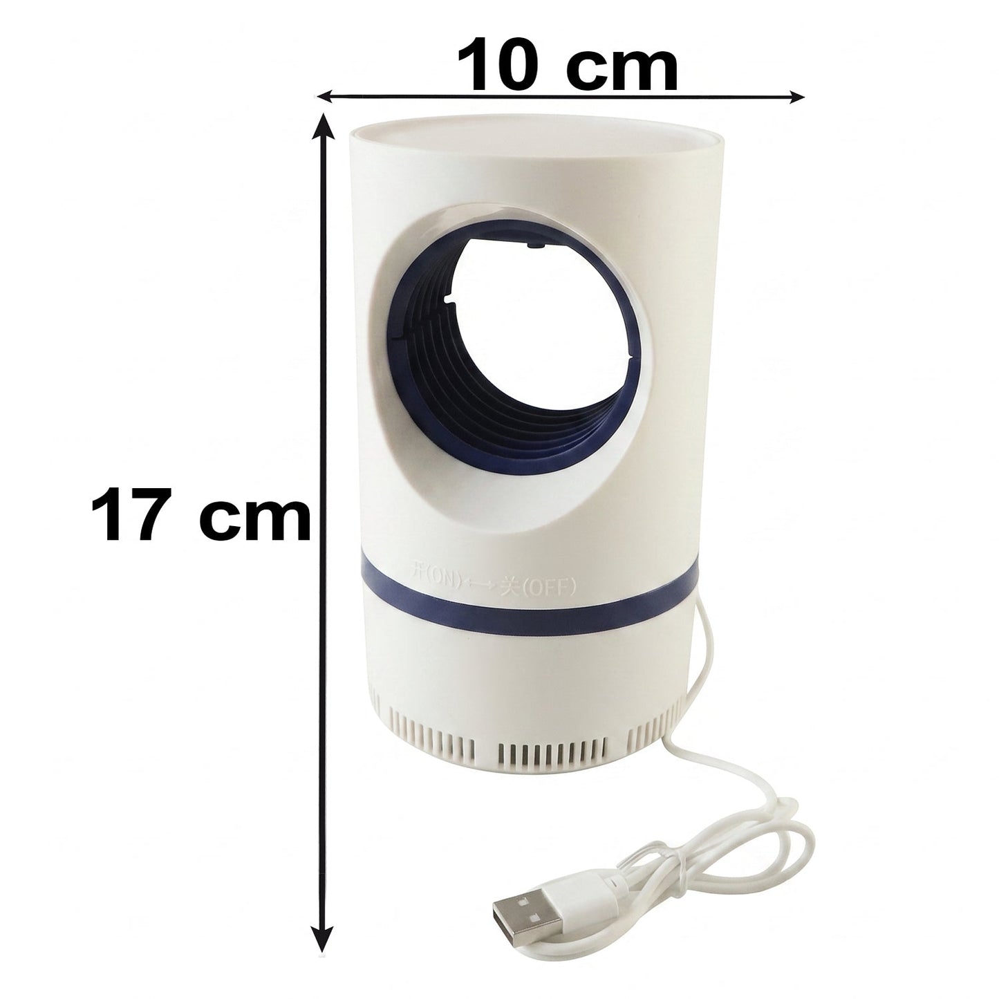 Electric insect trap with UV light for mosquitoes and flies