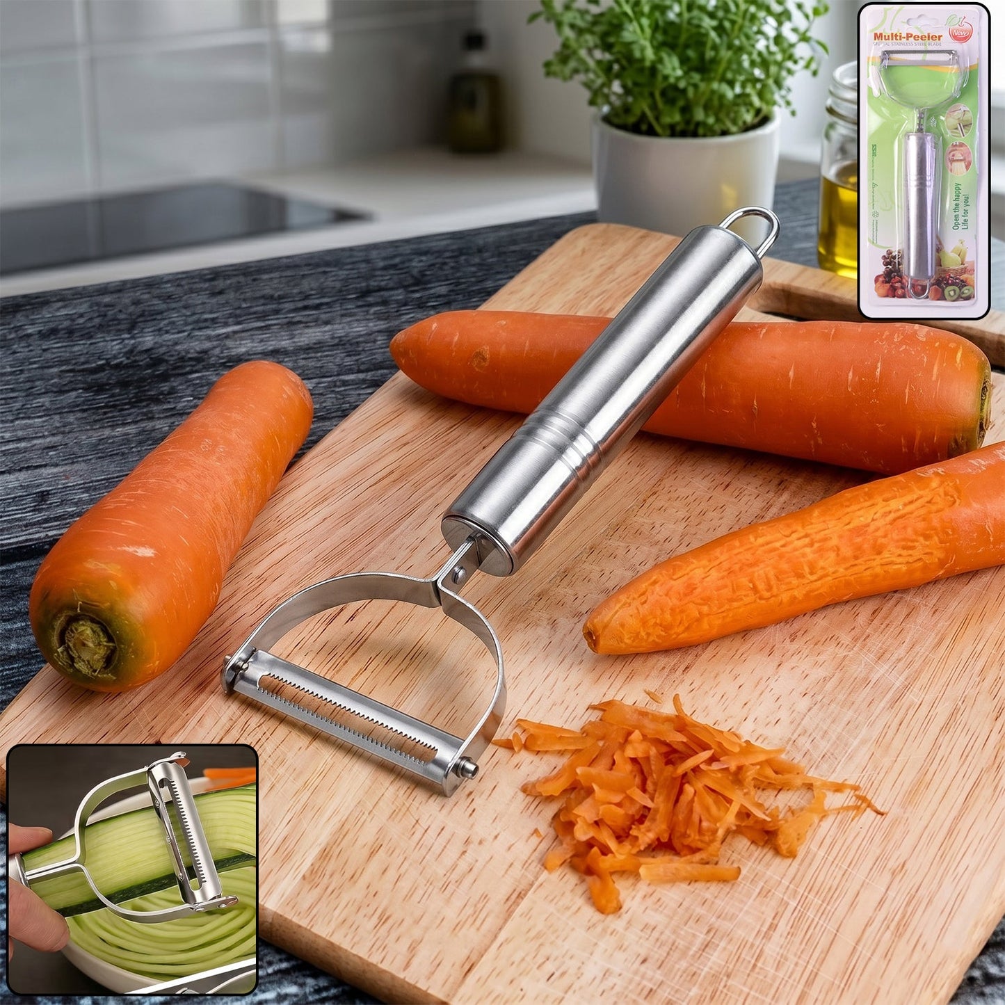 stainless steel vegetable peeler sharp blade