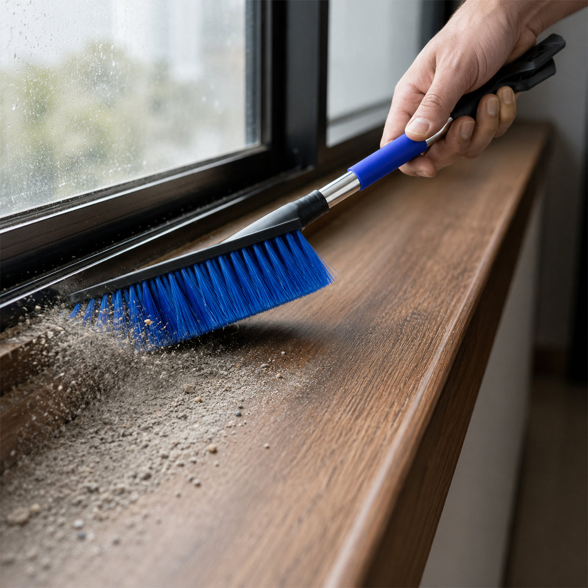 2 In 1 Multipurpose Cleaning Brush with Scraper (1 Pc, 69 Cm Long)