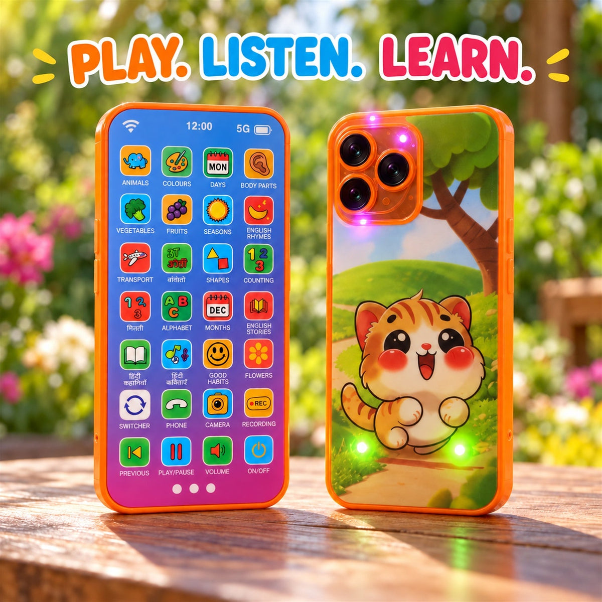 Learning toy phone activity view