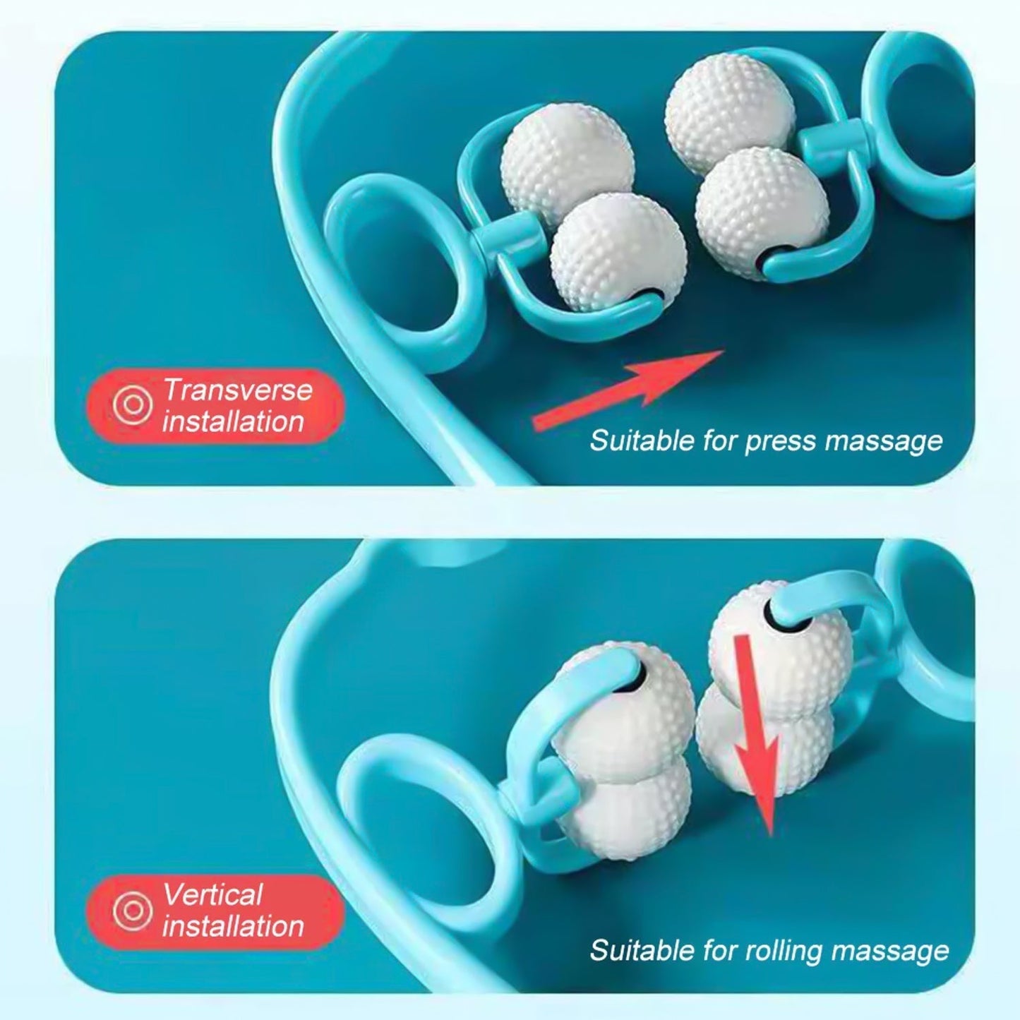 Premium Dual Roller Neck and Shoulder Massager (1 Pc)