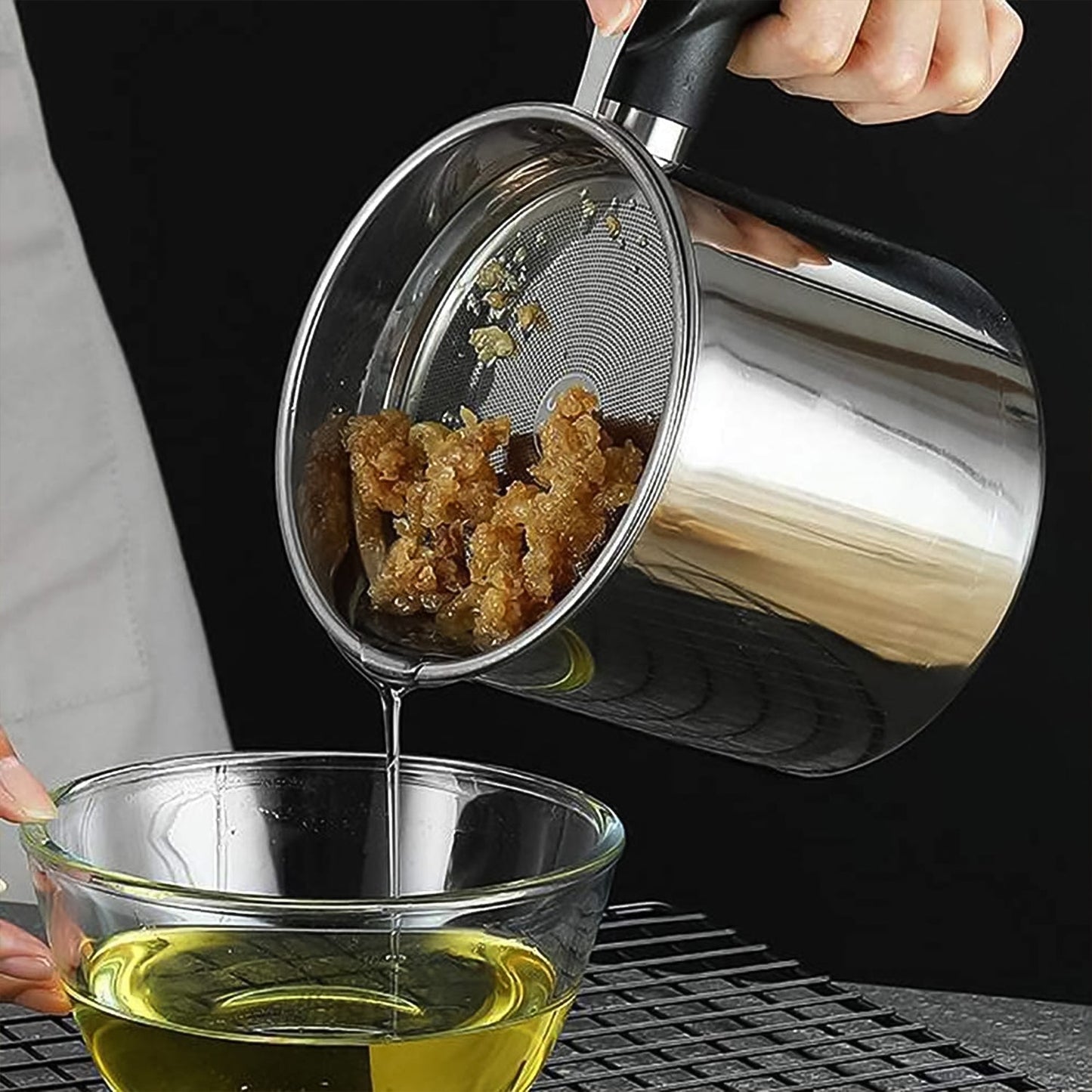 Premium Stainless Steel Oil Filter Pot (1.3 Ltr)