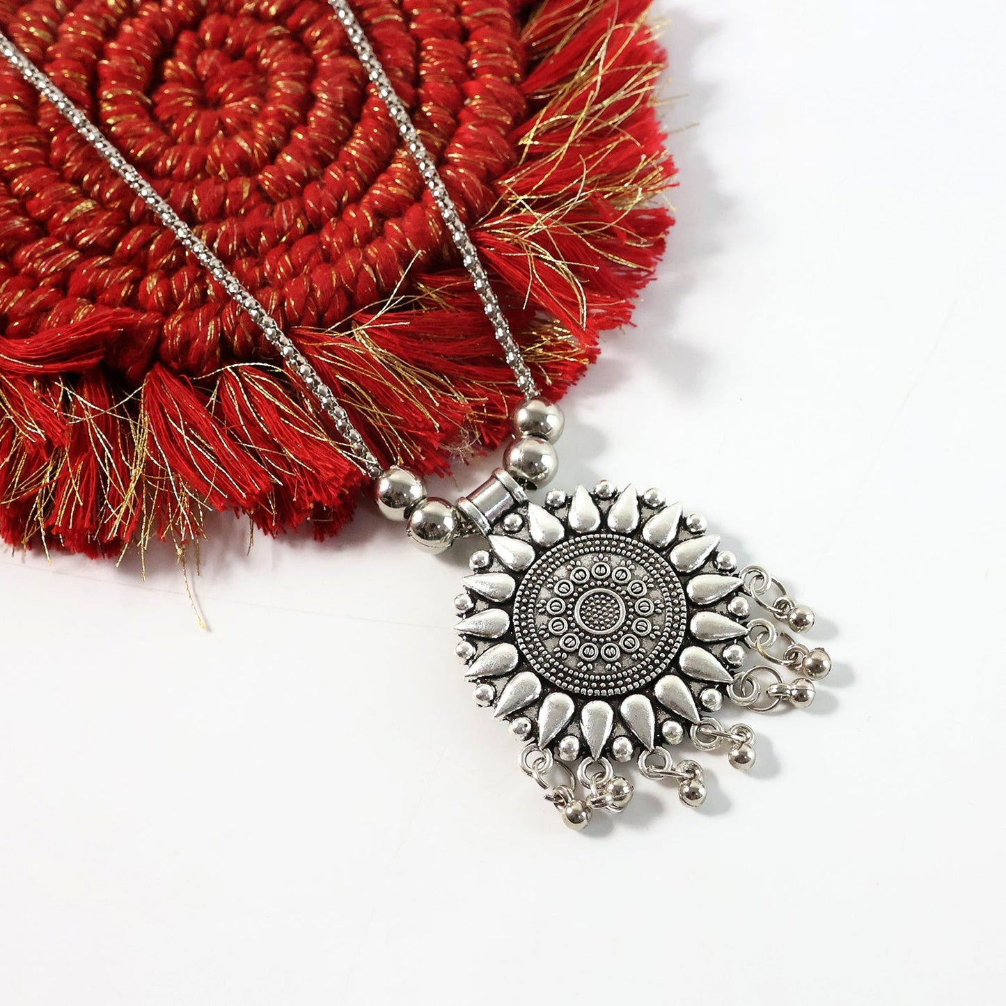 Sun design necklace