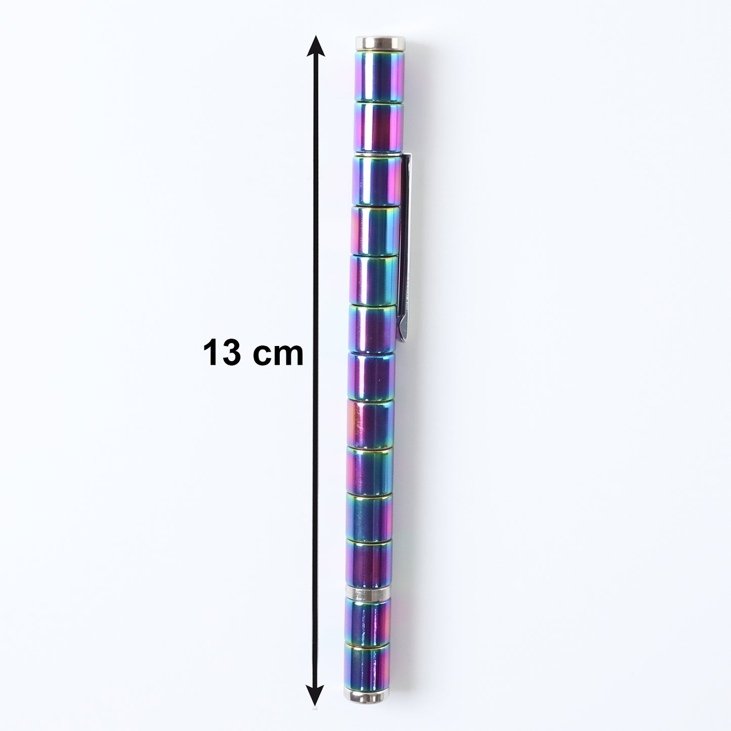 Magnetic Metal Writing Pen with Fidget Spinner Function - 1 Pc (1 Pc)