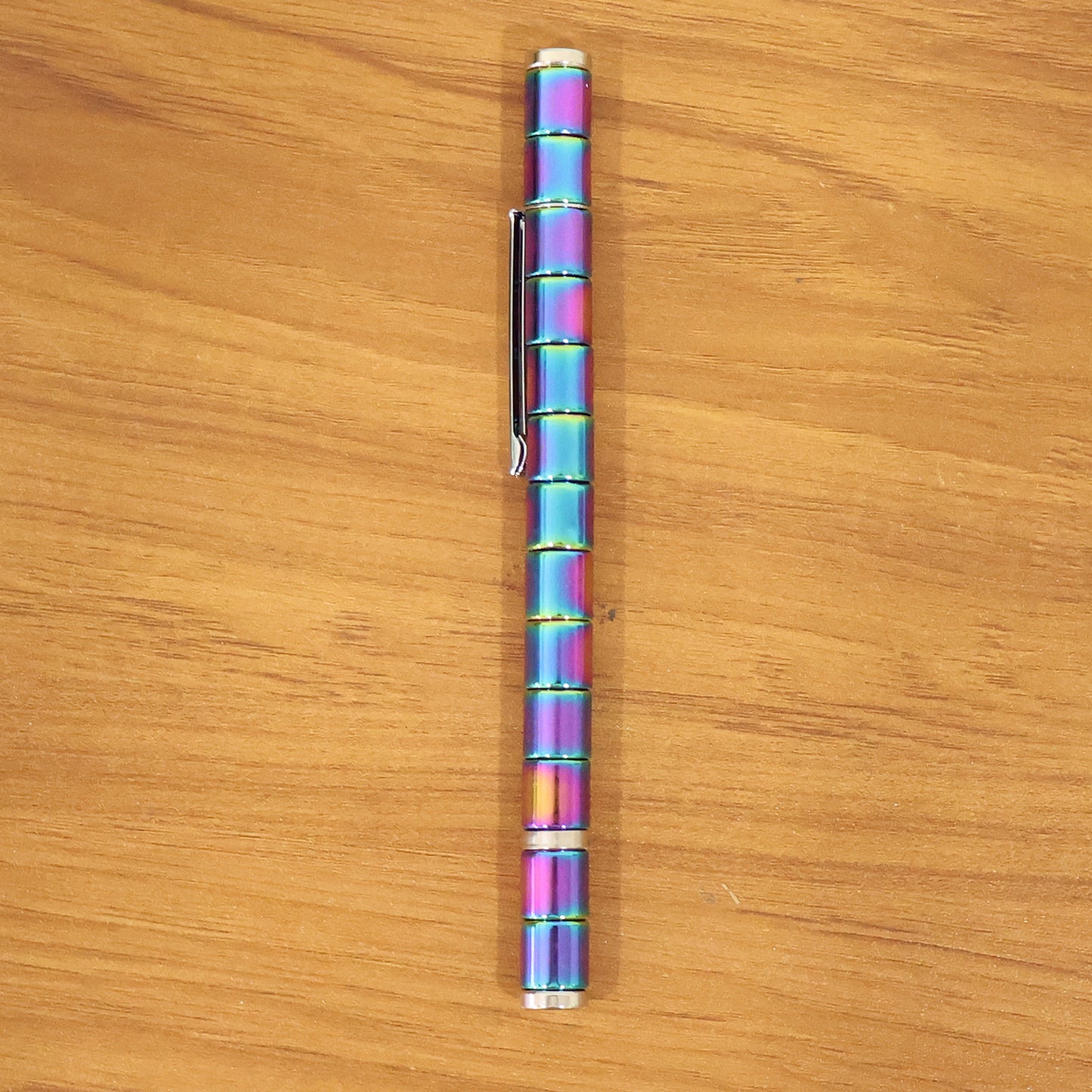 Magnetic Metal Writing Pen with Fidget Spinner Function - 1 Pc (1 Pc)