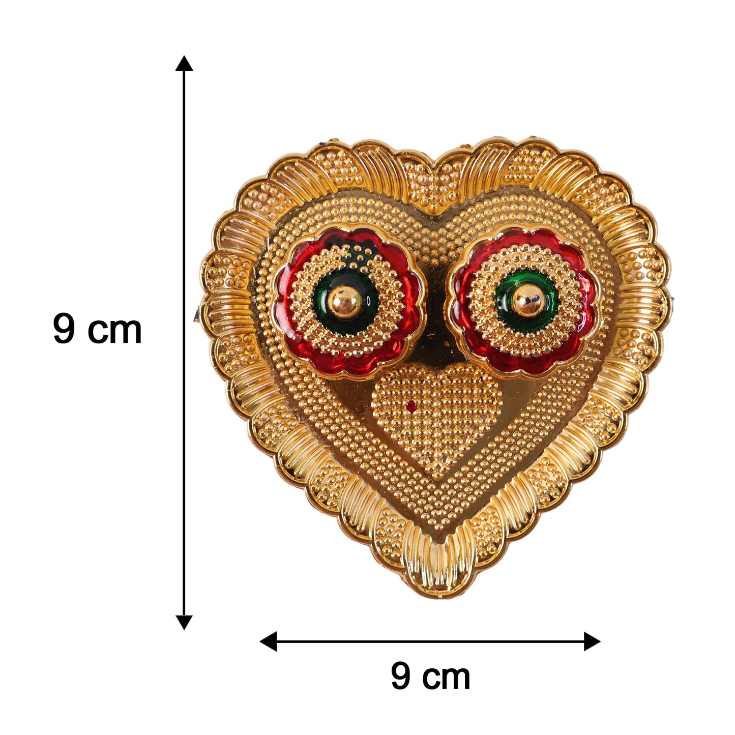 Beautifully crafted heart-shaped kumkum storage box suitable for gifting
