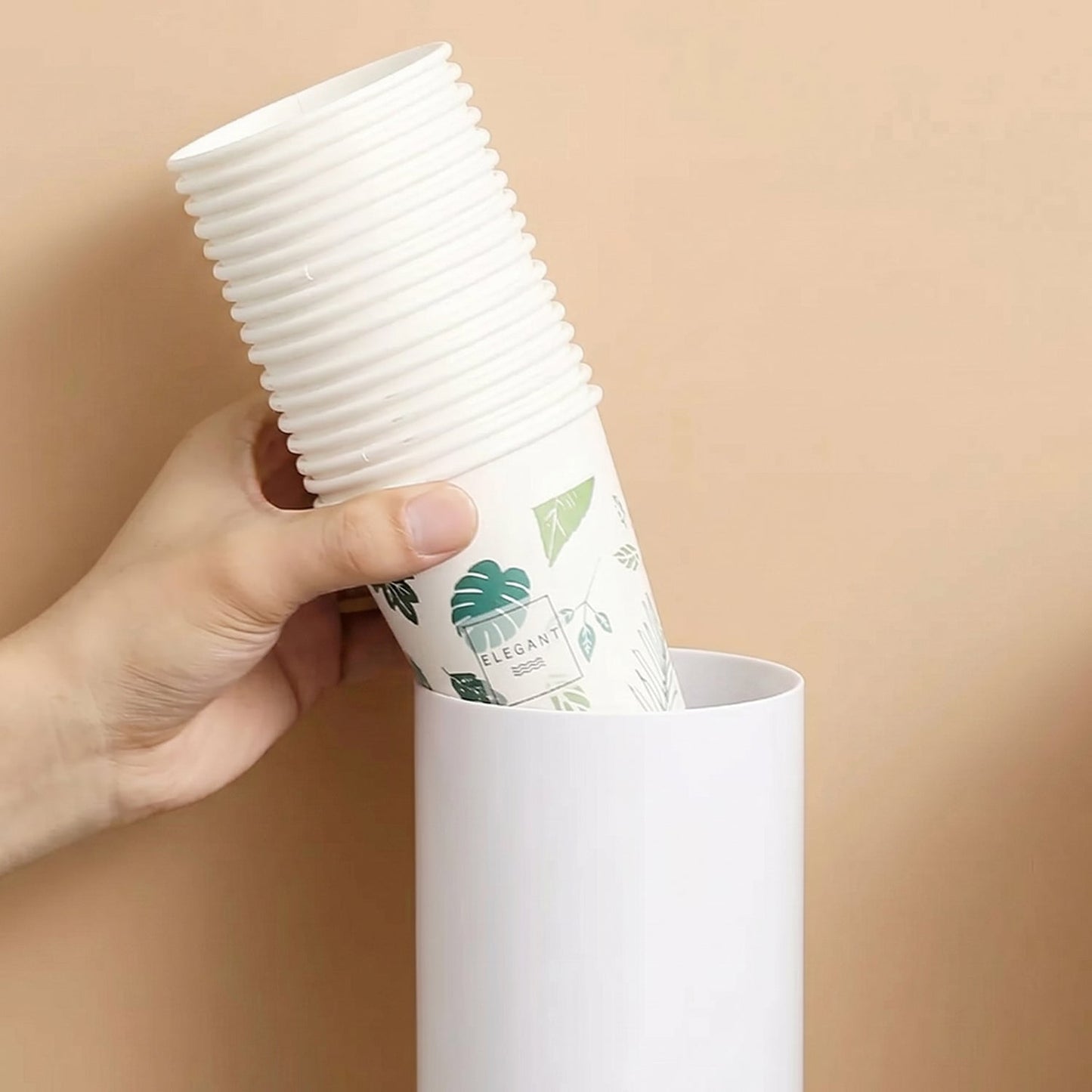 Disposable cup storage organizer