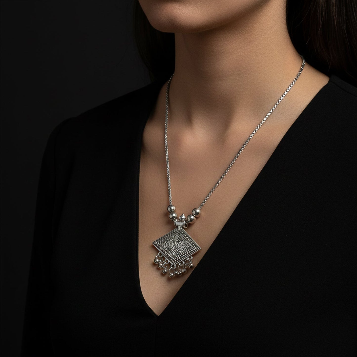 Antique silver jewelry