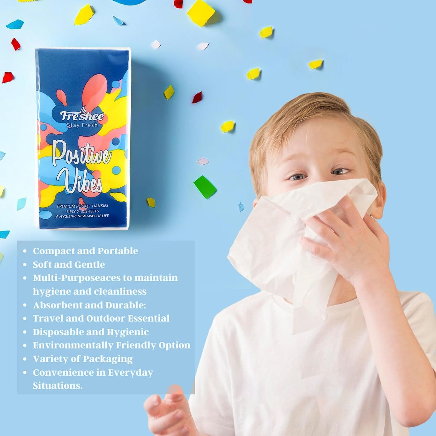 Premium 6-in-1 Soft Pocket Tissue Pack (60 Sheet)