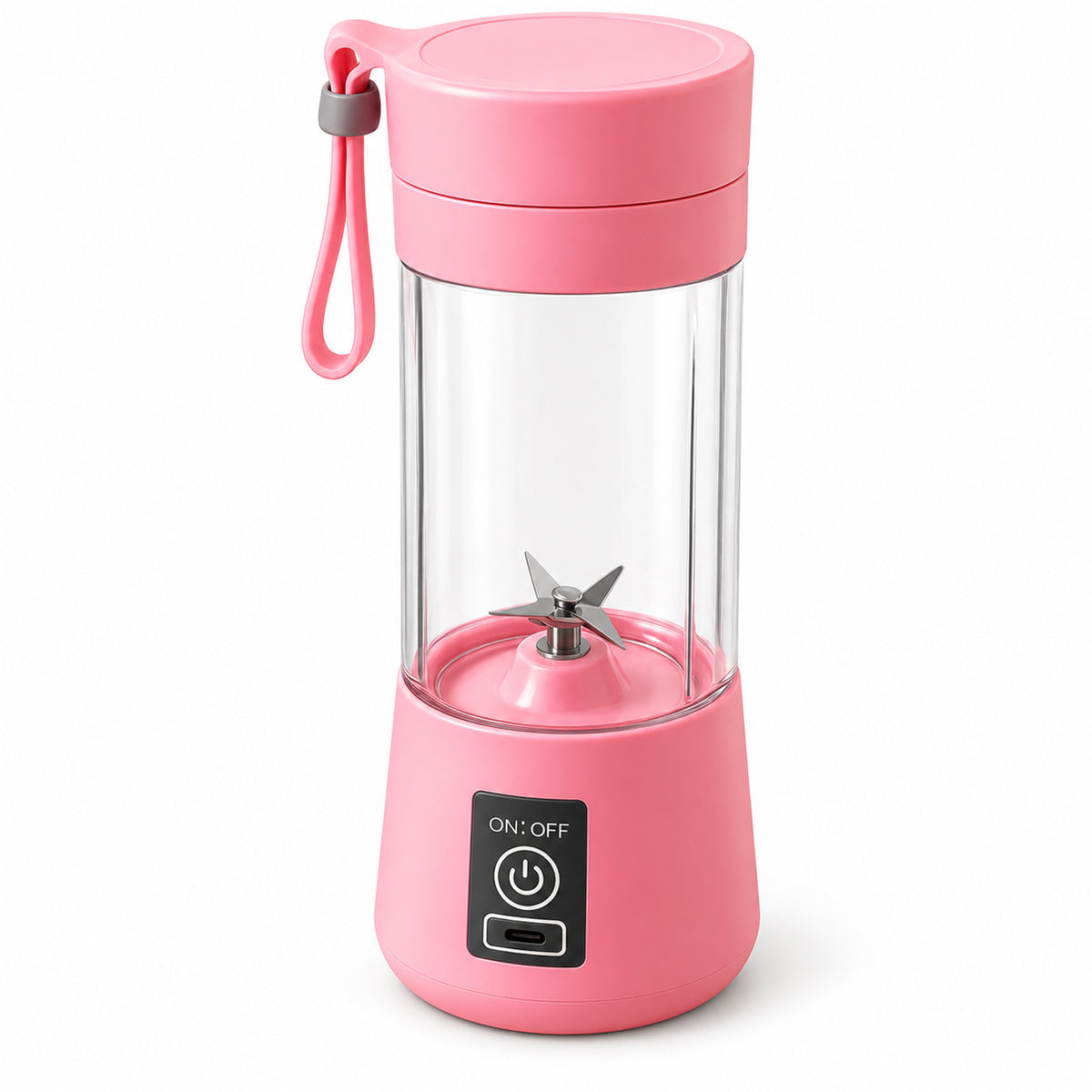Multi-Purpose Portable USB Electric Juicer 6-Blades, Protein Shaker, Blender Mixer Cup (380 ML)