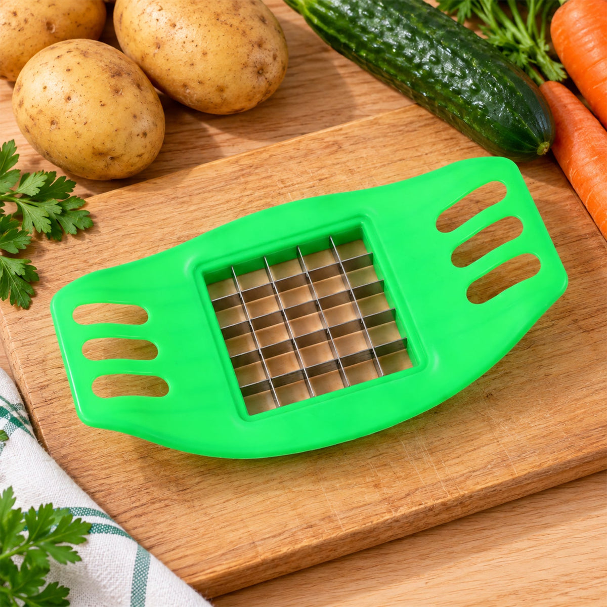Potato cutter grid detail